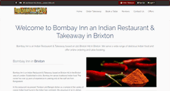 Desktop Screenshot of bombayinn.co.uk