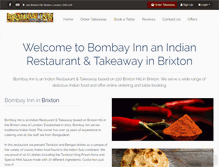 Tablet Screenshot of bombayinn.co.uk